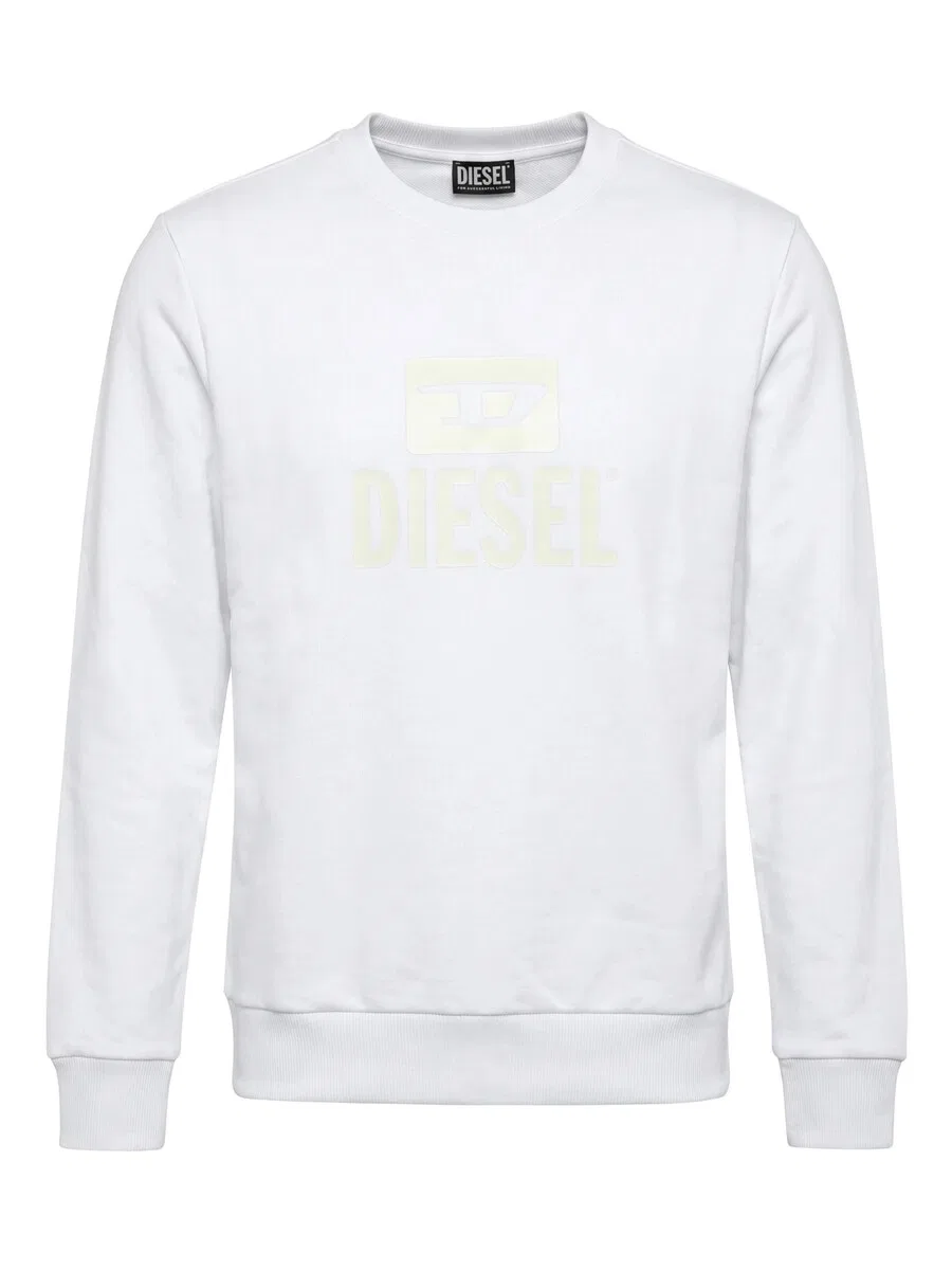 Свитер DIESEL 'S-GIR TONE ON TONE' белого цвета