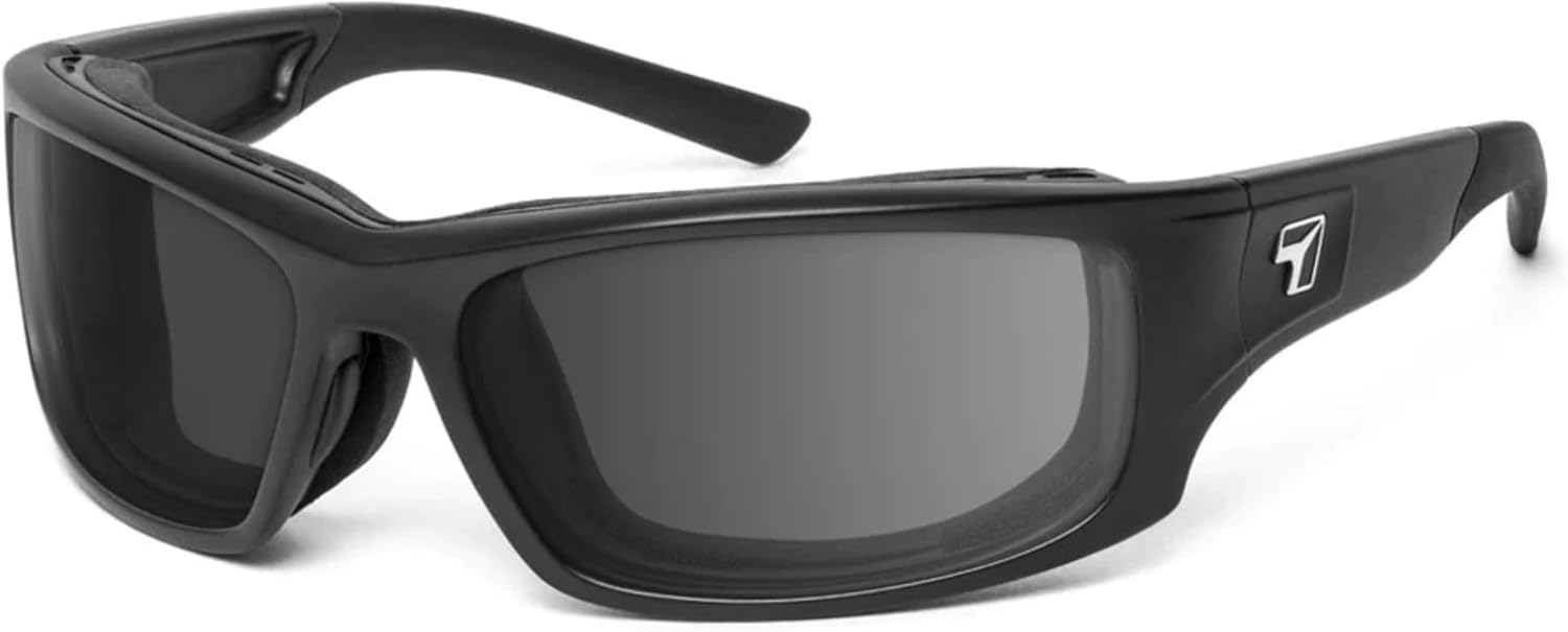 

7 солнцезащитных очков Panhead с мягкой подкладкой и защитой от ветра, для активного отдыха на природе, 100% защита от UVA + UVB излучения 7 EYE, Matte Black Frame/Polarized Gray Lenses