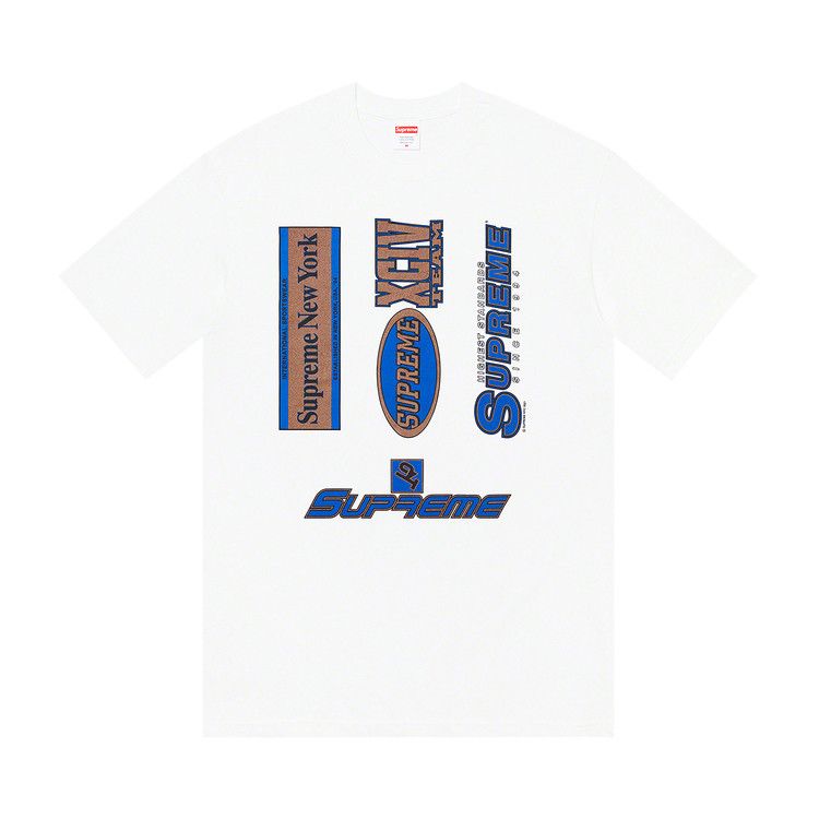

Футболка Supreme Multi Logos Tee, White