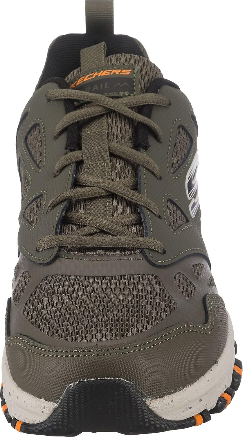 Мужские водонепроницаемые походные ботинки Skechers Hillcrest, черный/оливковый — фото 3