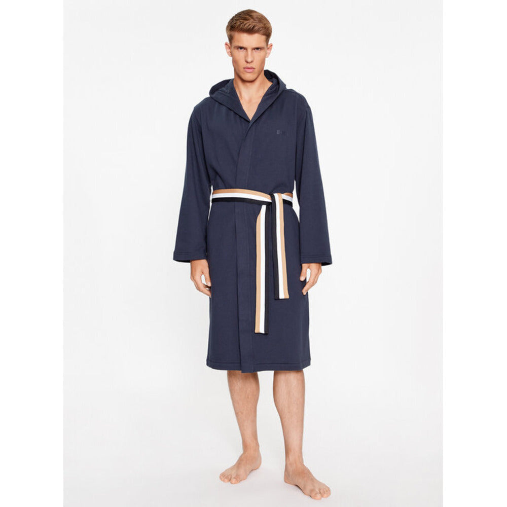 

Мужской халат Hugo Boss Iconic French Terry, синий