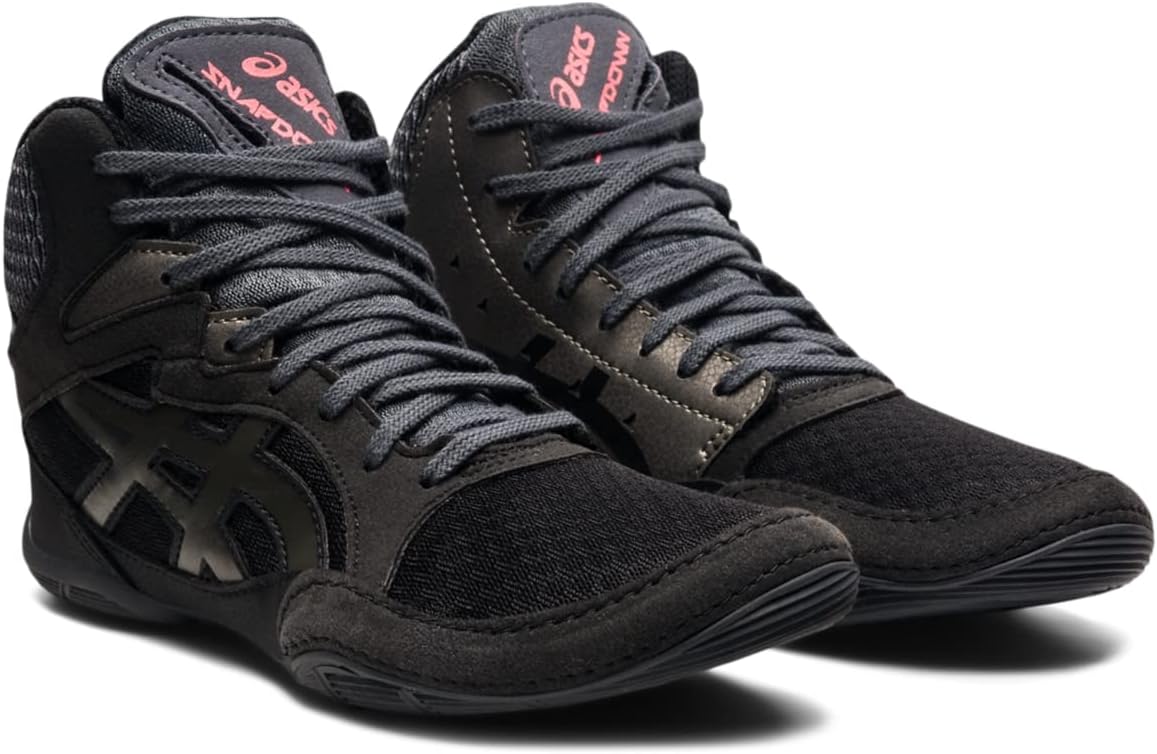 Детские борцовские кроссовки ASICS Snapdown 3 для школьников, черный — фото 2