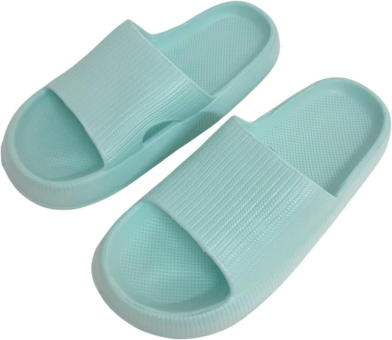 

Тапочки-шлепанцы KEYUSHOP Cloud Slides для детей, женщин и мужчин, из ЭВА, на платформе, летние пляжные тапочки для ванной комнаты и душа, Толстая подошва, Нескользящие, Быстросохнущие, Summer Green