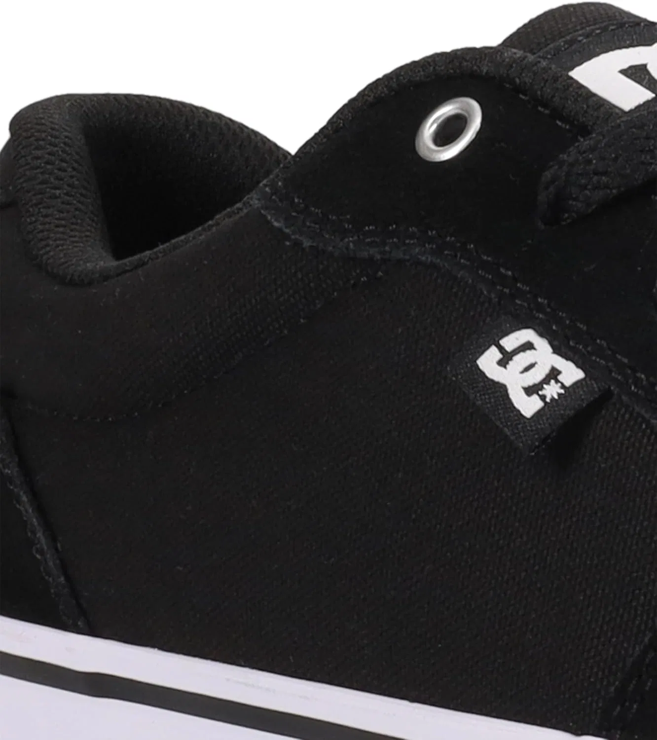 Кроссовки для скейтбординга DC Shoes Anvil, черный/белый/черный — фото 2