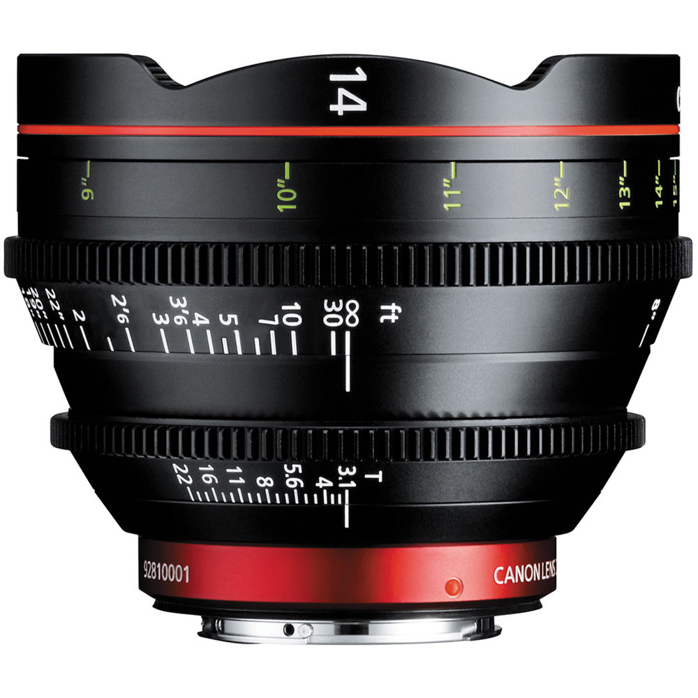 

Объектив Canon CN-E 14mm T3.1 LF Cinema Prime (крепление EF)
