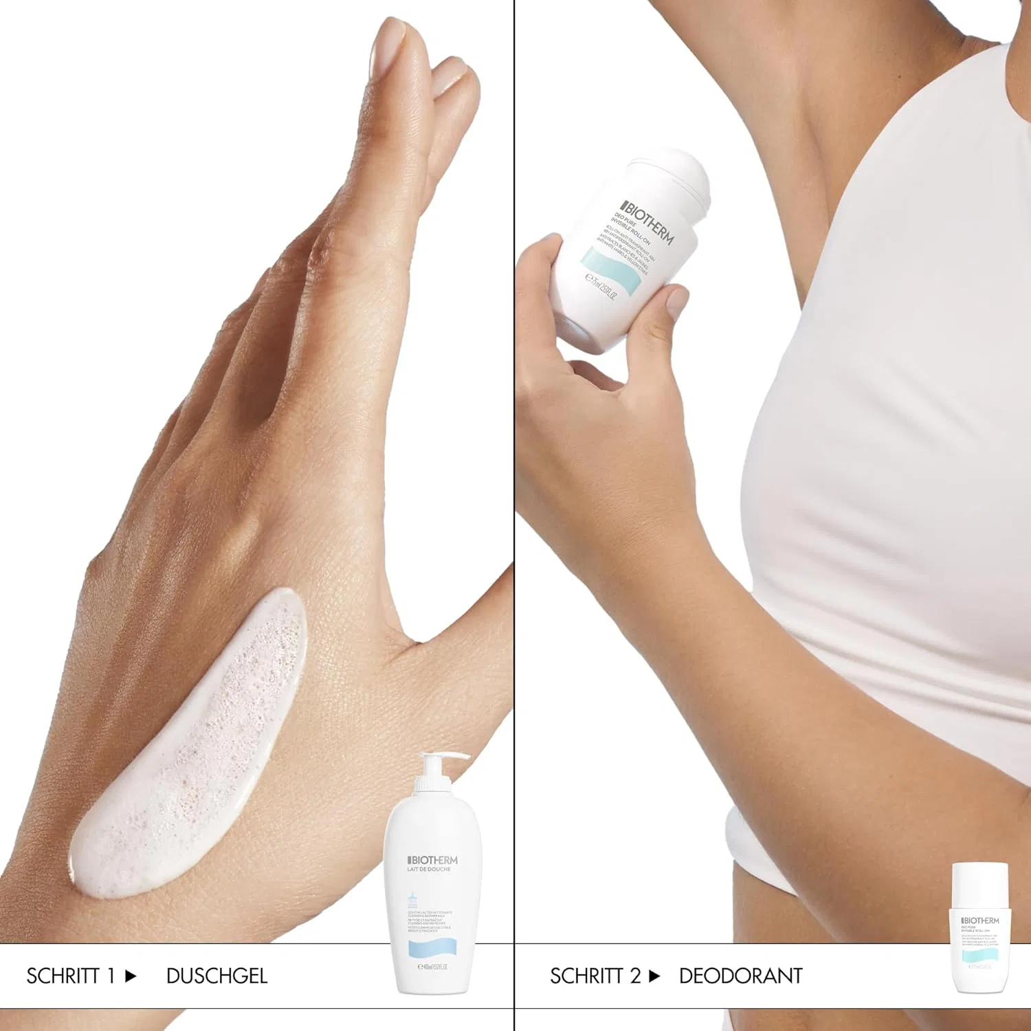 Набор для душа и дезодорант «Lait de Douche + Pure Invisible» от Biotherm Biotherm — фото 3