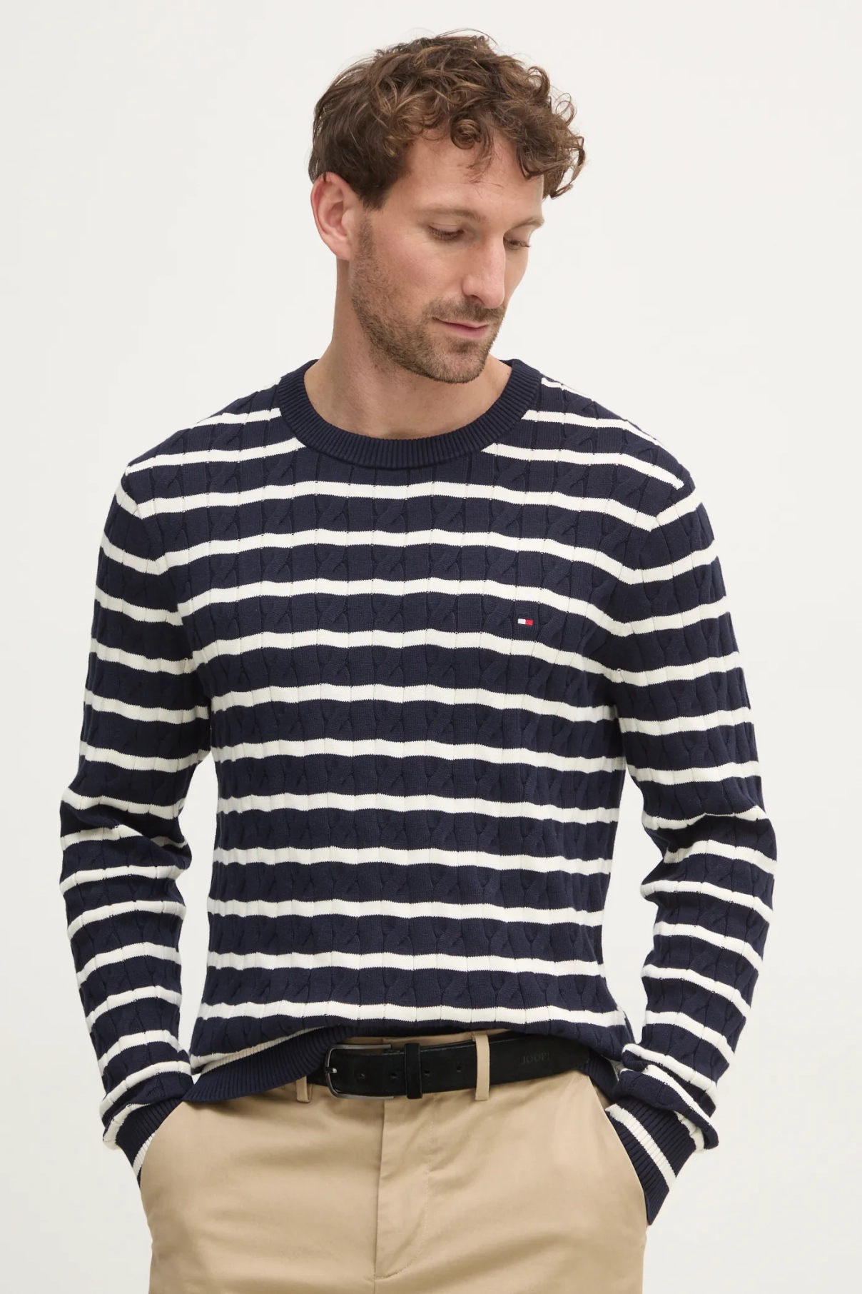 

Хлопковый свитер Tommy Hilfiger, темно-синий