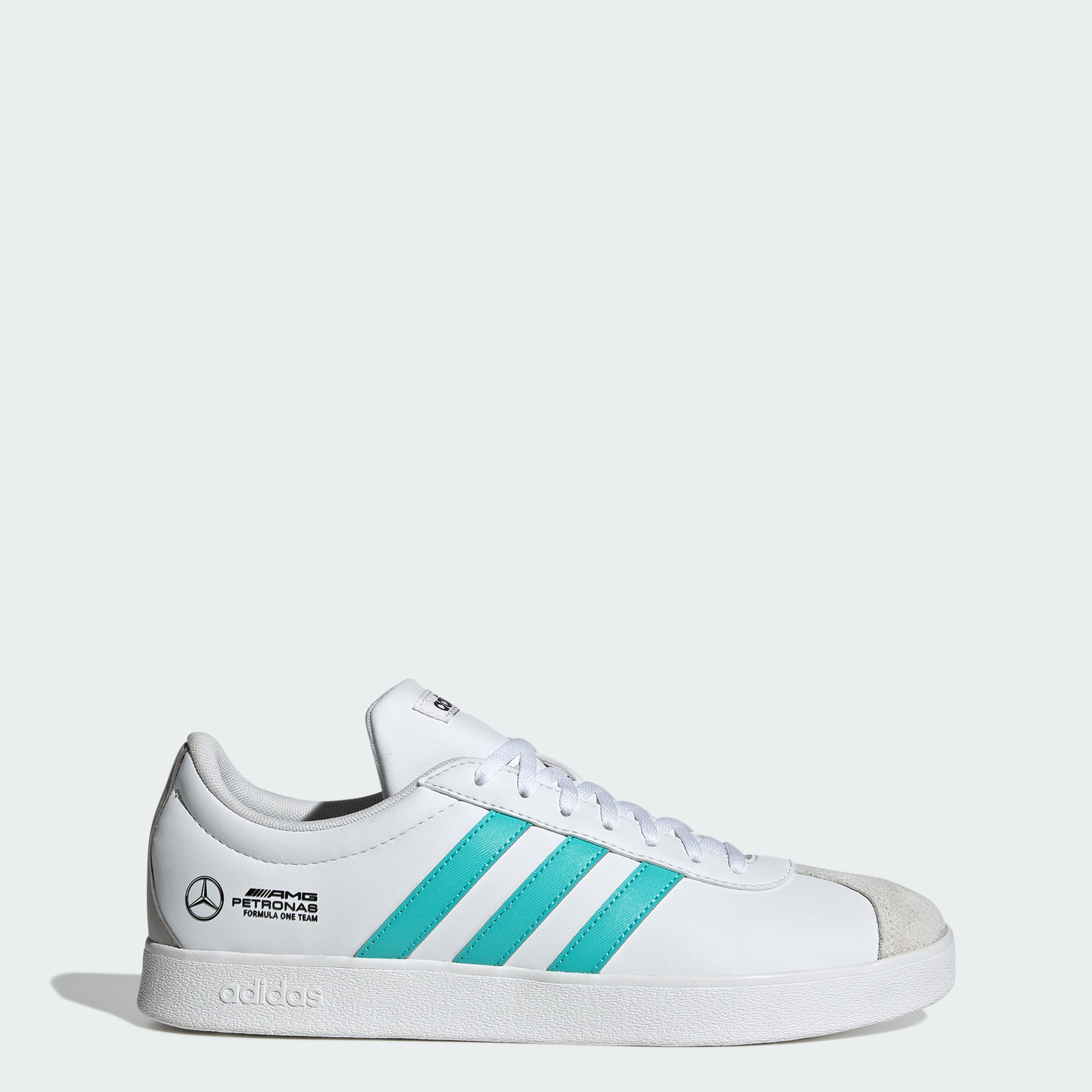 

Мужские кроссовки Adidas MERCEDES - AMG PETRONAS FORMULA ONE TEAM VL COURT, белый/мятный