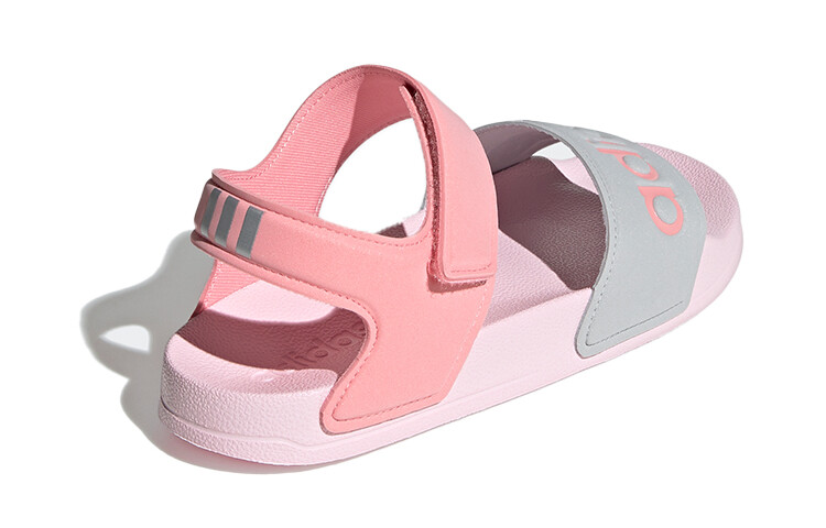 Детские сандалии Adilette Series Kids Pink/Grey Adidas — фото 4