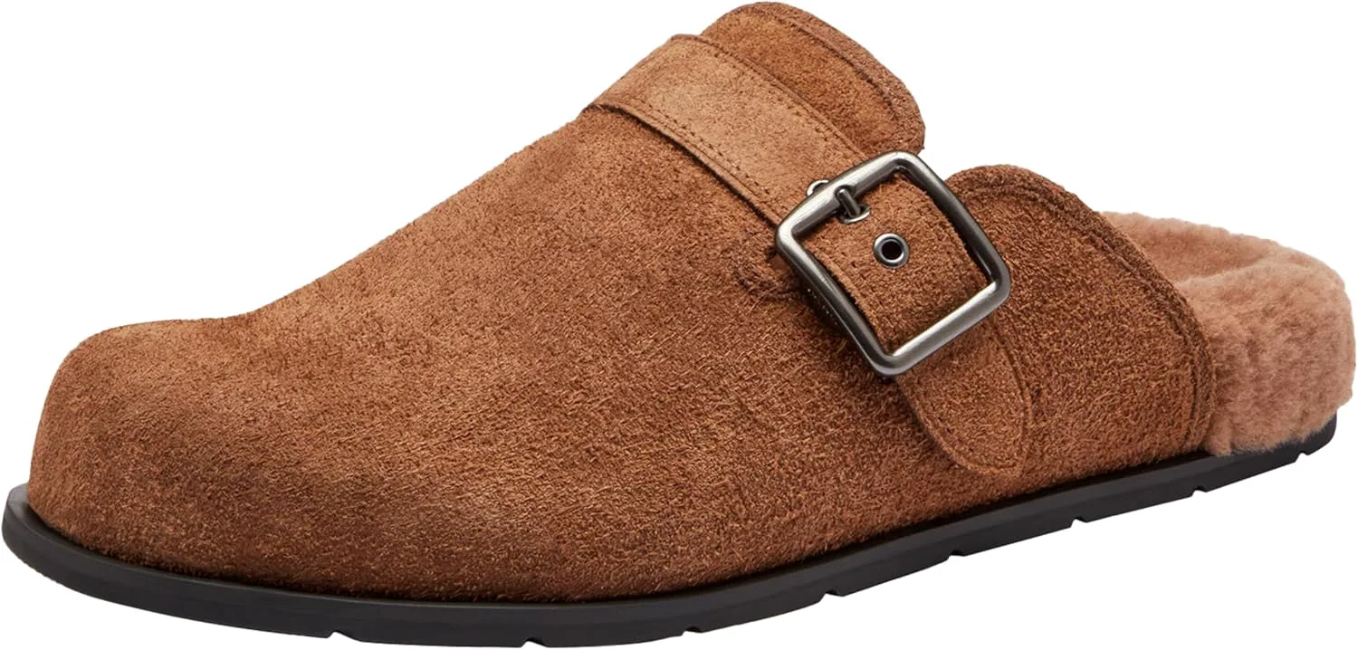 Мужские сабо Coach с пряжкой из замши