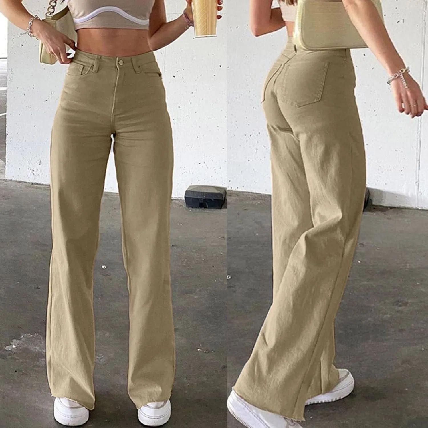 Леггинсы Cargo Jeans, коричневый — фото 2