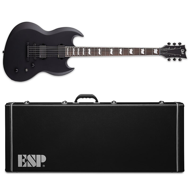 

Электрогитара ESP LTD Viper-400 Baritone Black Satin Electric Guitar + ESP Hard Case - Brand NEW!