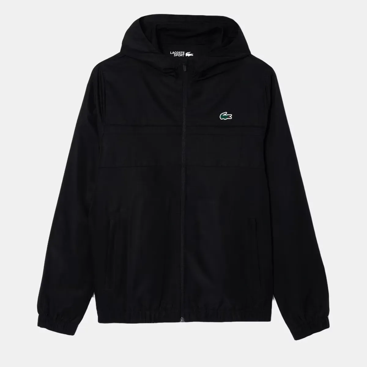 Мужская спортивная теннисная куртка Lacoste, черный — фото 4