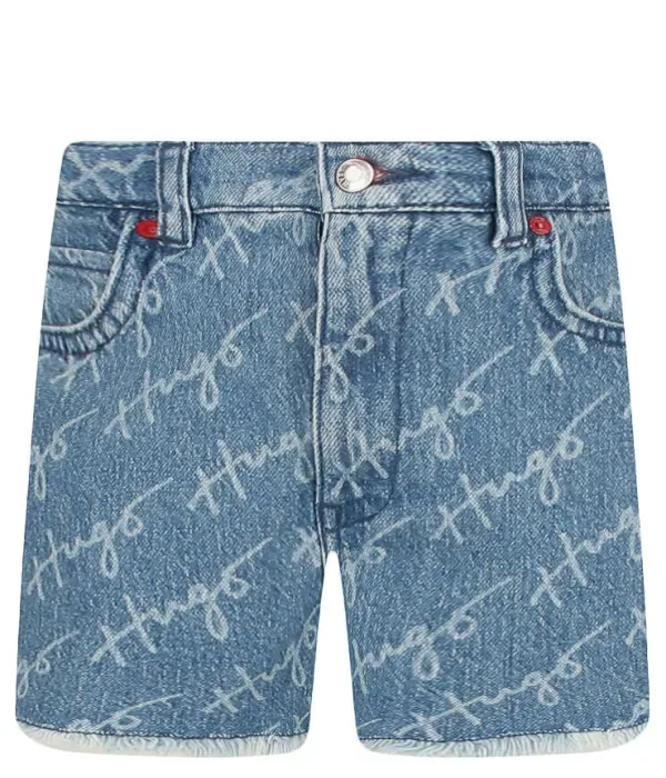 Шорты regular fit Hugo Kids, синий