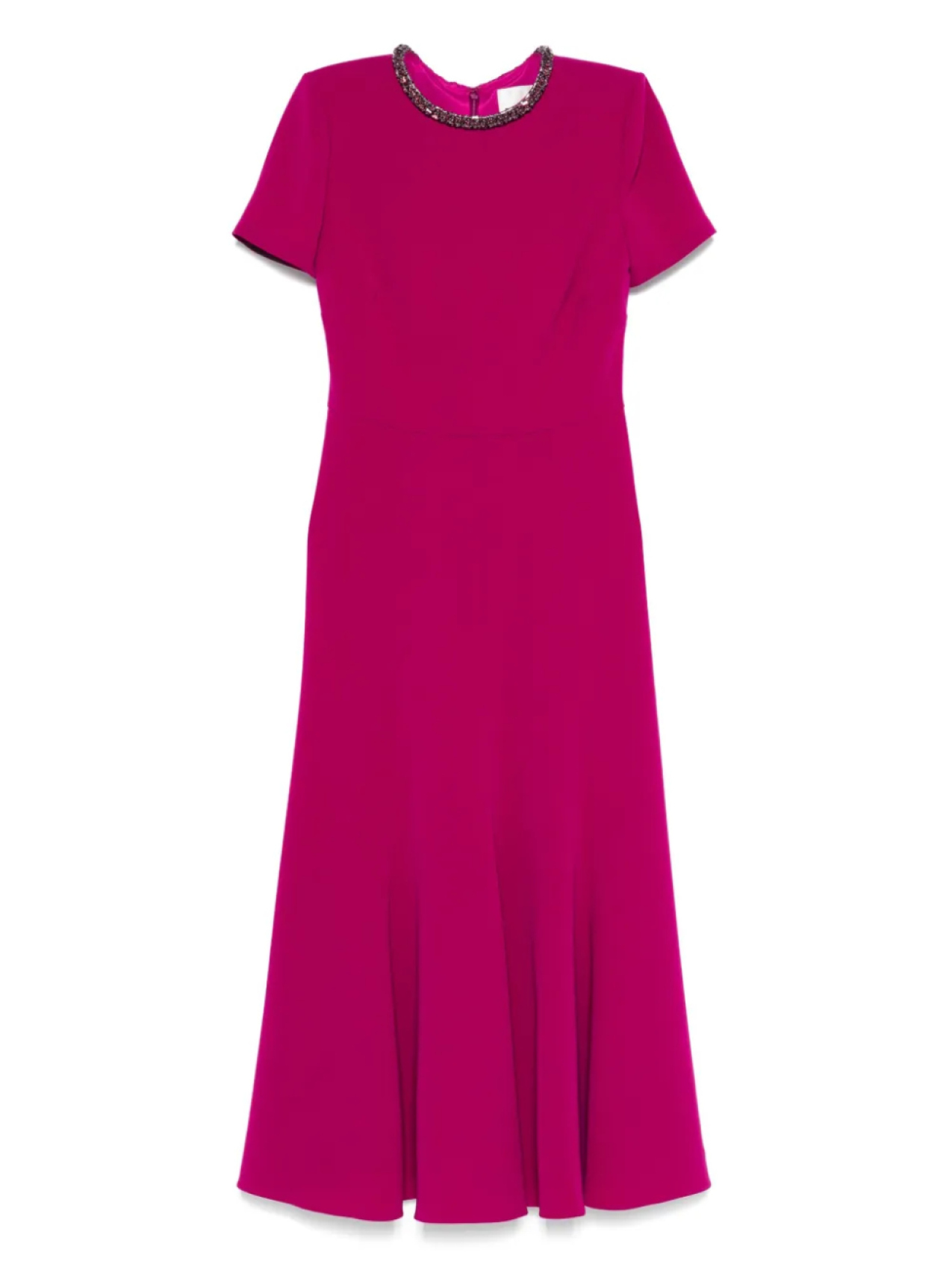 

Платье миди с декорированным воротником Roland Mouret, розовый