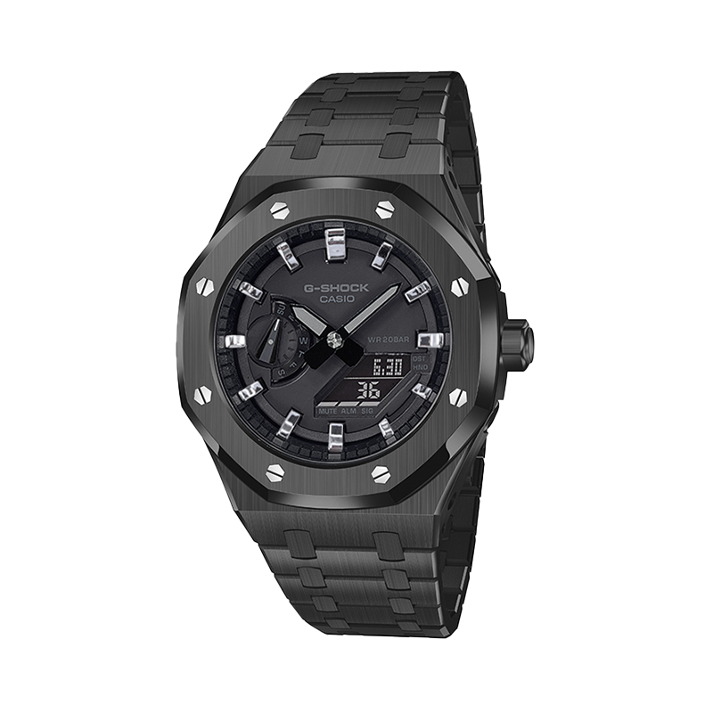 

CASIO Ретрофит серия электронный механизм браслет из нержавеющей стали часы унисекс черный циферблат