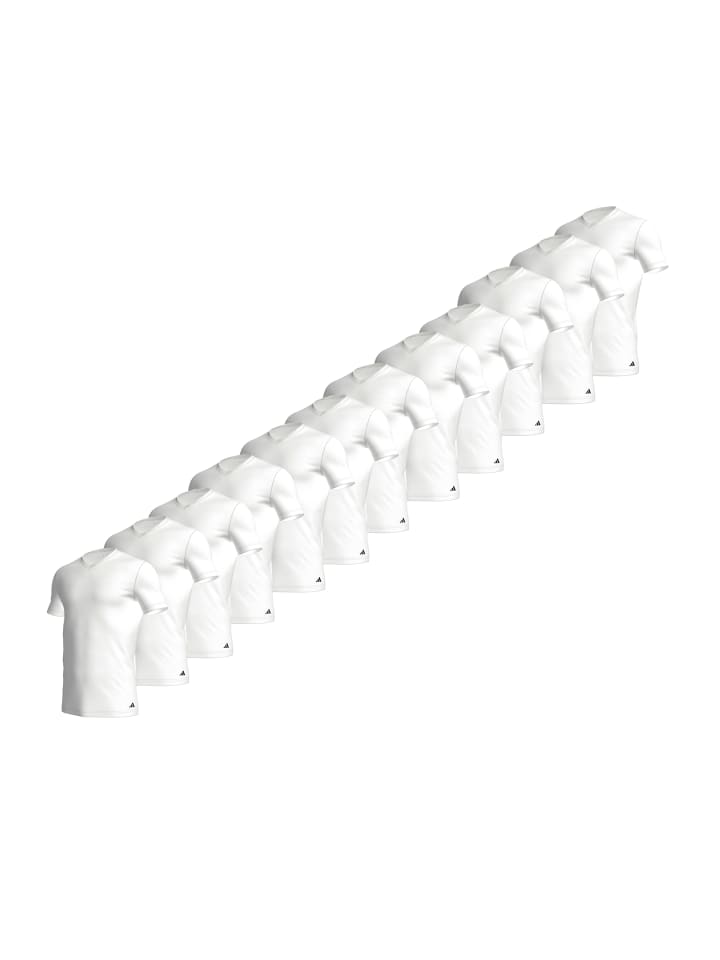 

Футболка базовая с V-образным вырезом 12P белого цвета adidas, Белый, Футболка базовая с V-образным вырезом 12P белого цвета adidas