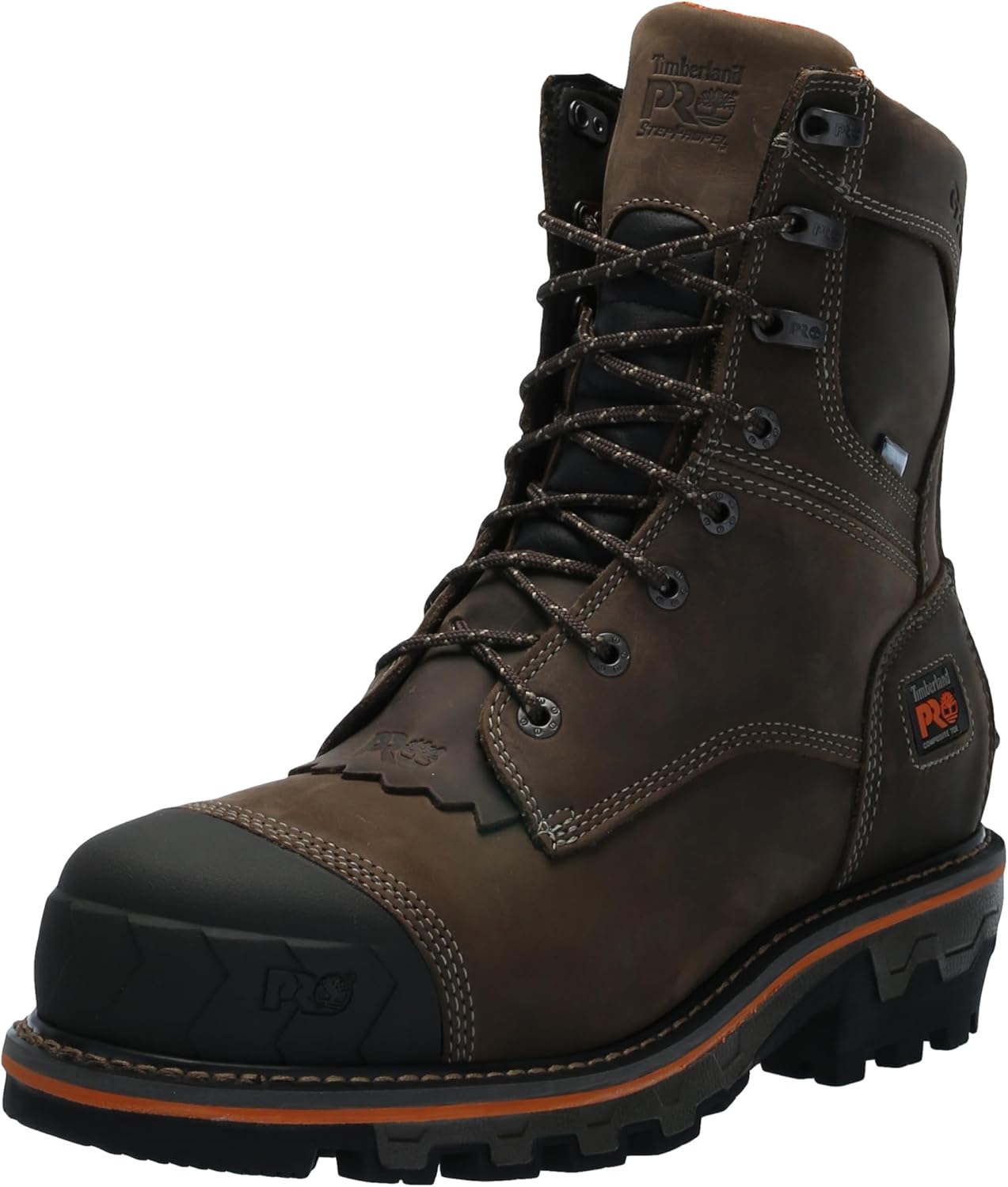 

Timberland PRO мужские промышленные рабочие ботинки Boondock Hd Logger 8 дюймов с композитным защитным носком и водонепроницаемостью, Turkish Coffee