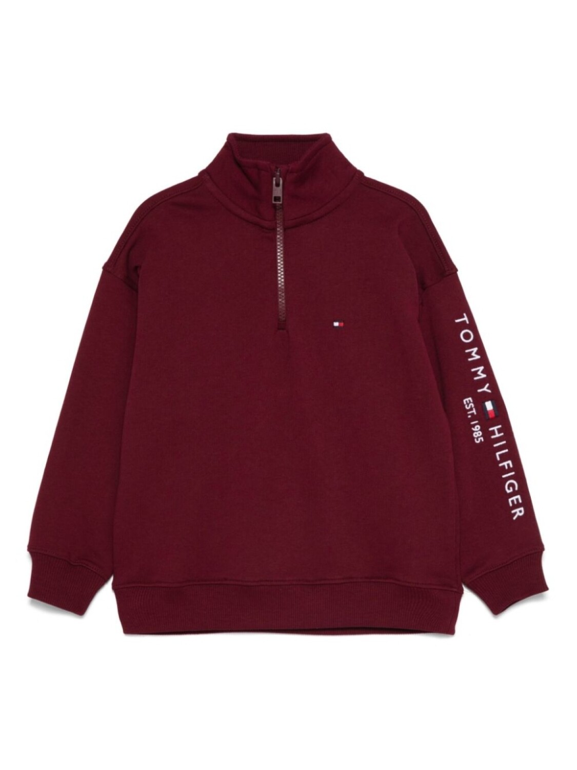 

Толстовка с воротником на молнии Tommy Hilfiger Junior, красный