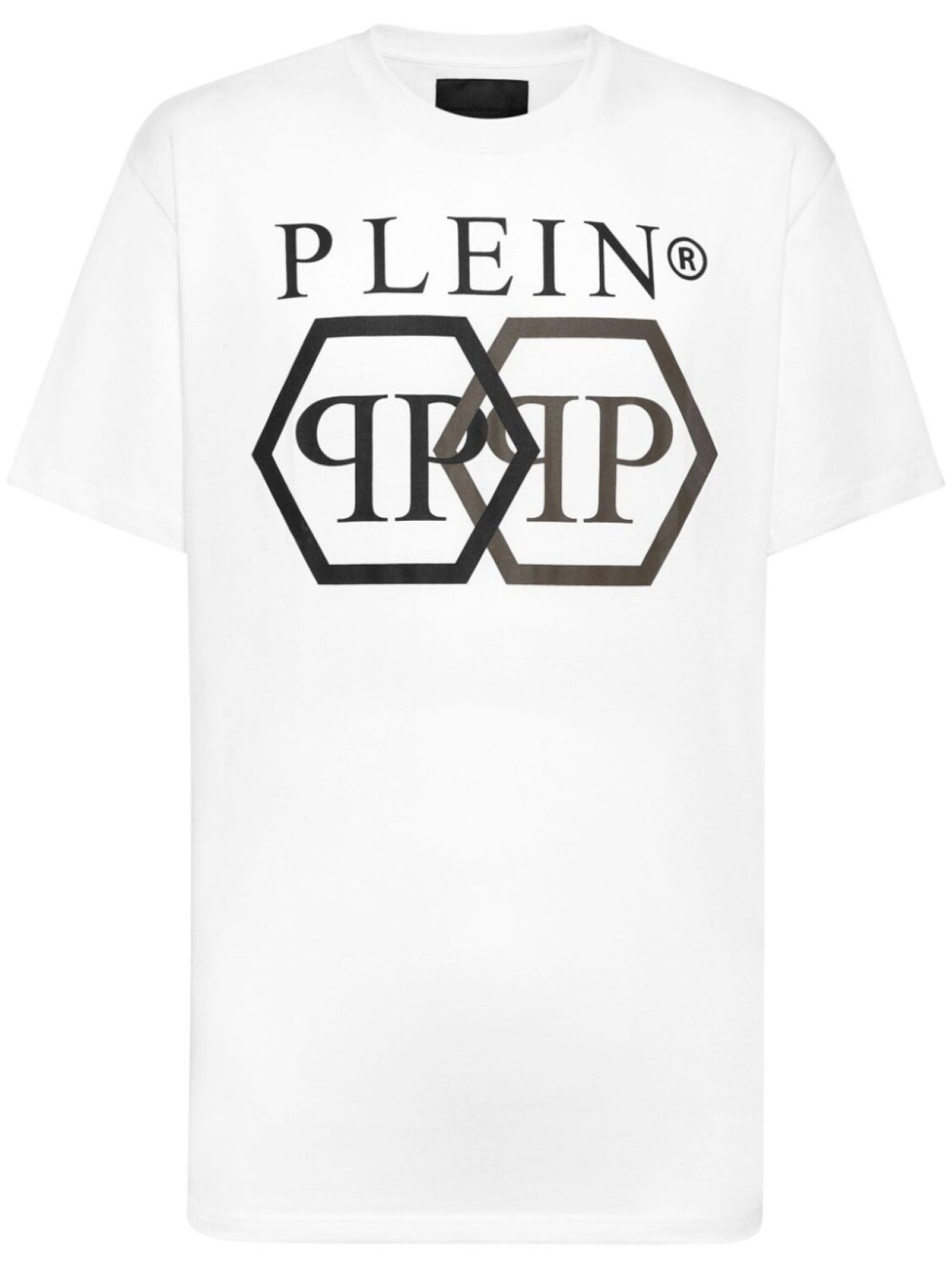 

Футболка Philipp Plein Stones Hexagon, белый
