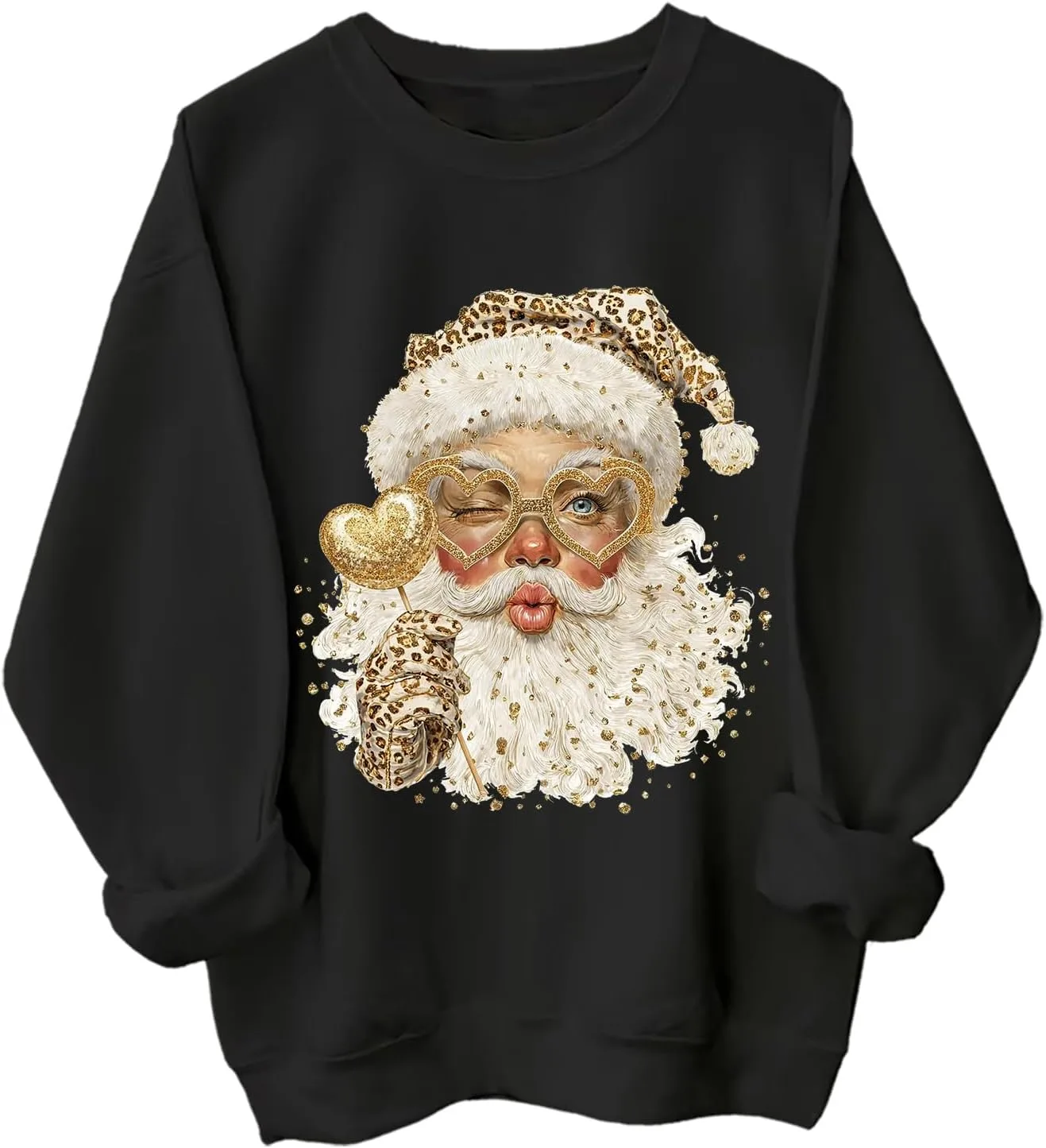 

Свитшот с лицом Санты Leopard Yuisi Doxn