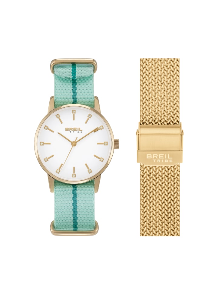 

Breil Аналоговые часы с поворотной линией, белые