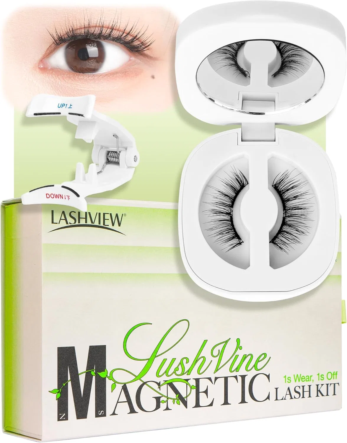 Магнитные ресницы LASHVIEW A01, желтые