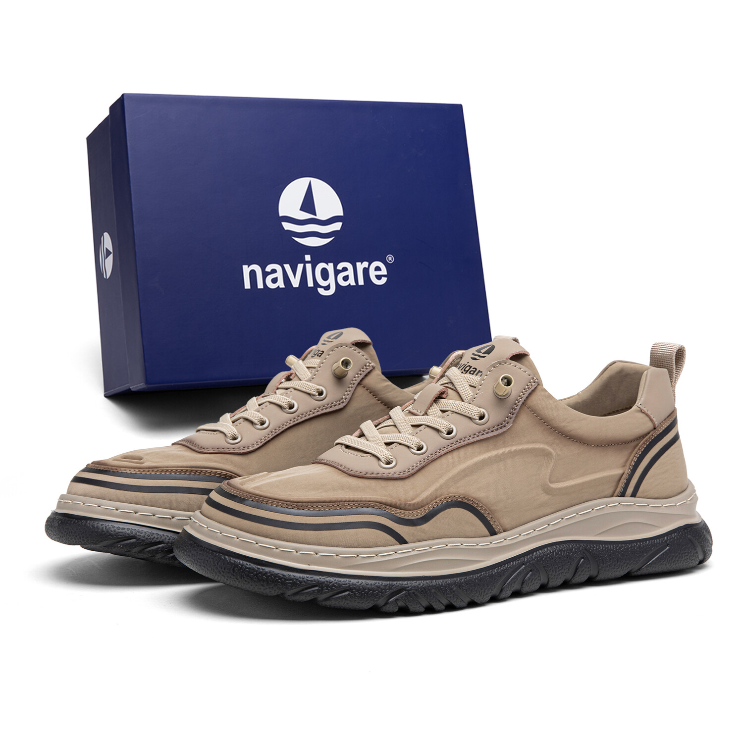Кроссовки NAVIGARE Lifestyle Shoes Men Low-top, коричневый — фото 3