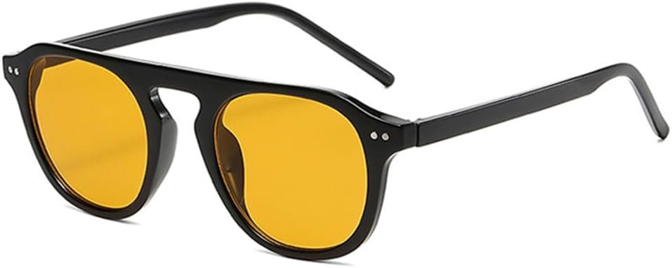 

Солнцезащитные очки UV400 для мужчин и женщин | Темно-зеленые заклепки | Линзы конфетных цветов для вождения и занятий спортом на открытом воздухе generic, Black Orange