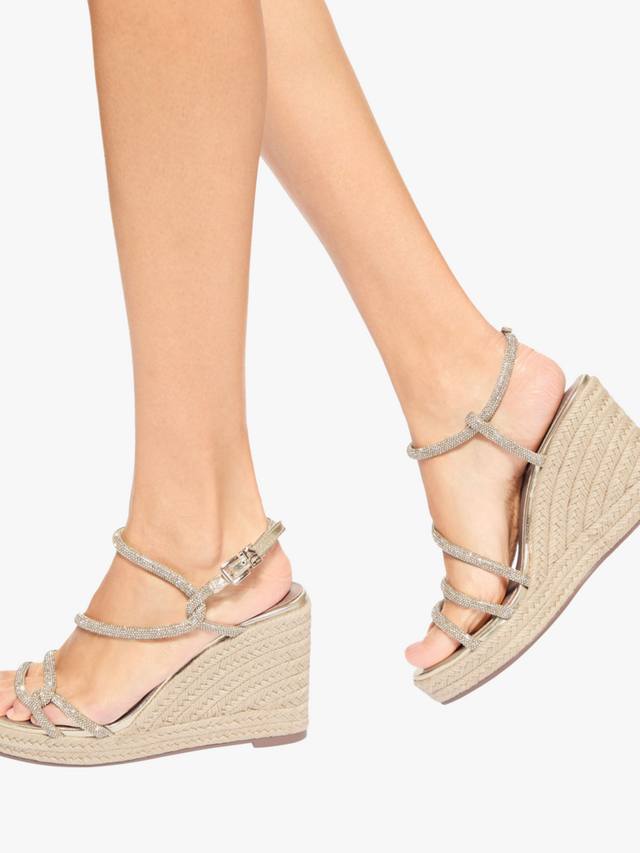 Эспадрильи Primrose на клиновидной подошве KG Kurt Geiger, Gold — фото 2