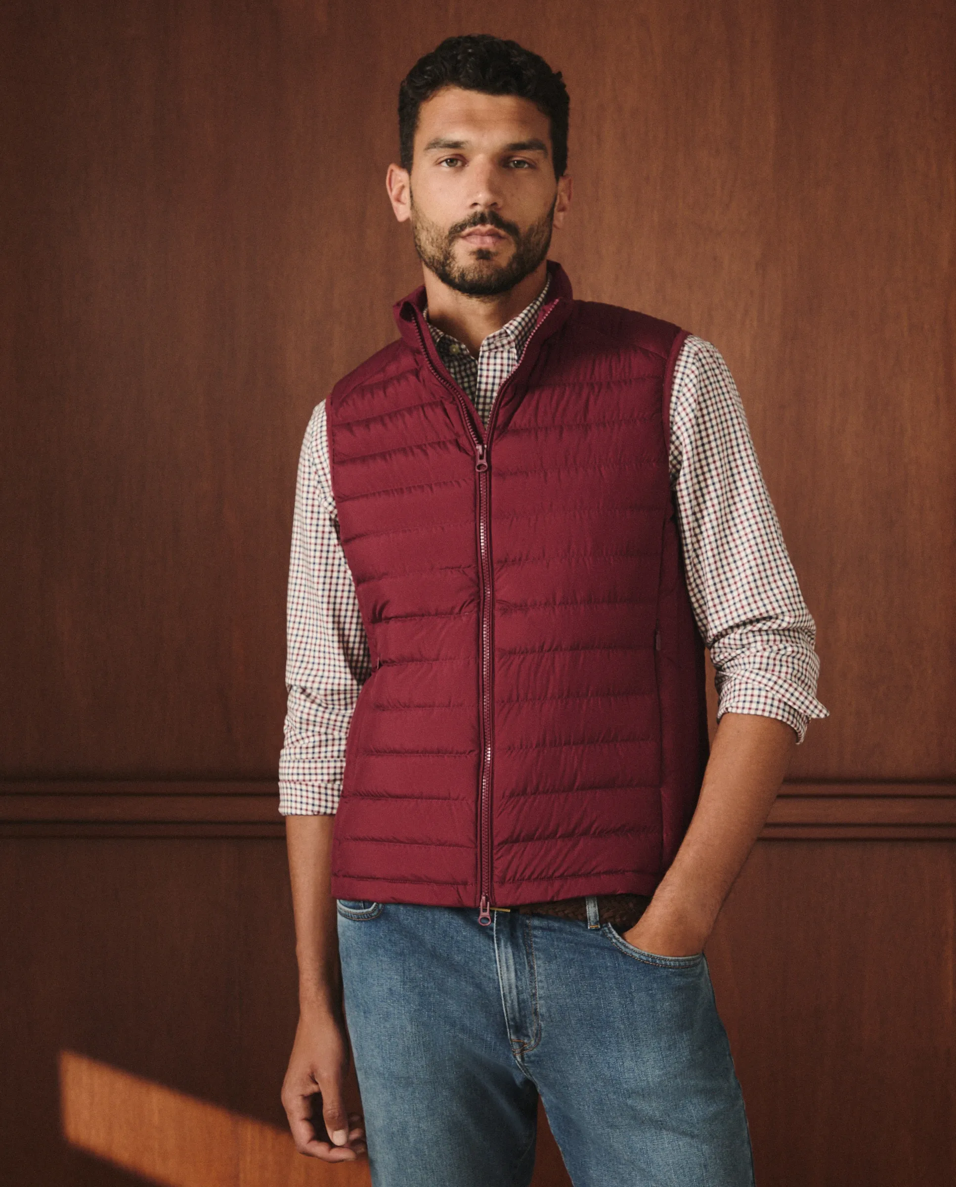 

Мужская пуховая куртка с натуральным наполнителем Lloyd'S, бордовый