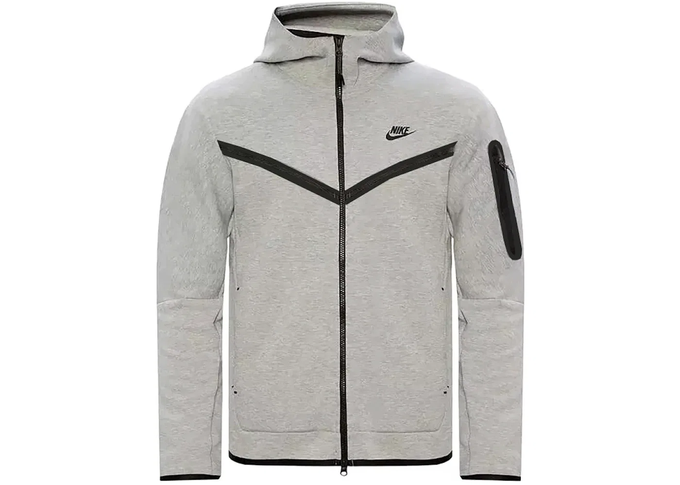 Мужская худи с полной застежкой-молнией Nike Tech Fleece Windrunner Nike, Dark Grey Heather/Black