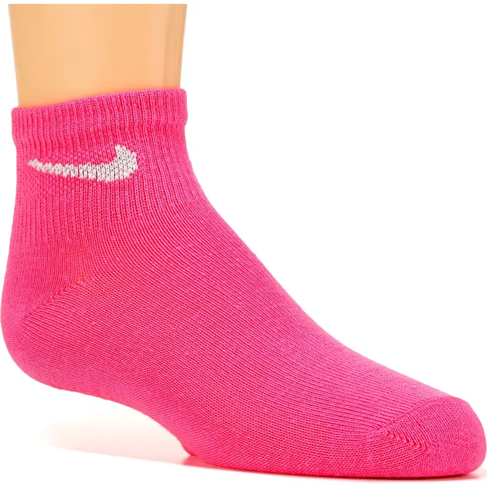 Детский набор из 6 пар носков до щиколотки Nike, Pink Pow/White/Black — фото 4