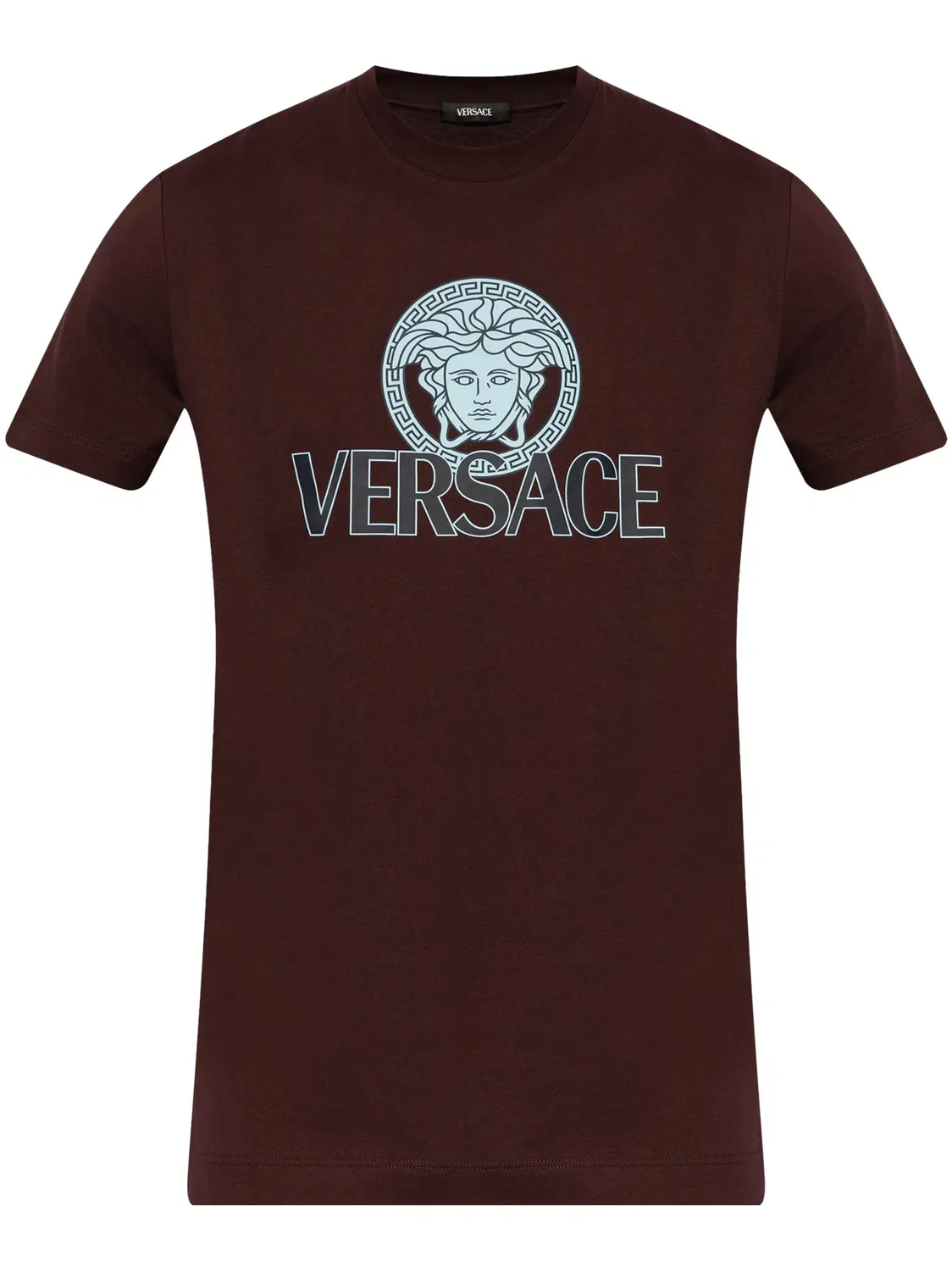 Versace Футболка из 100% хлопка красного цвета