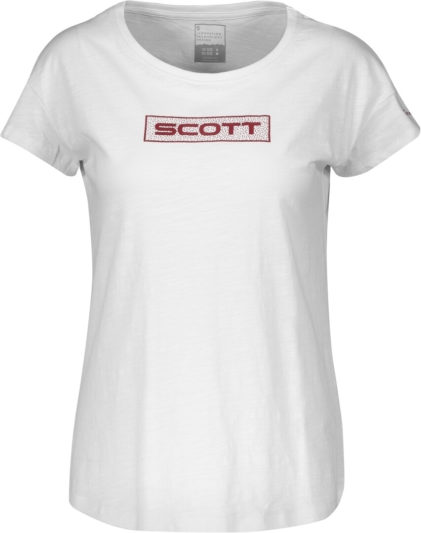 

Женская футболка Scott 10 Casual Slub S/SL Regular с круглым вырезом, белый