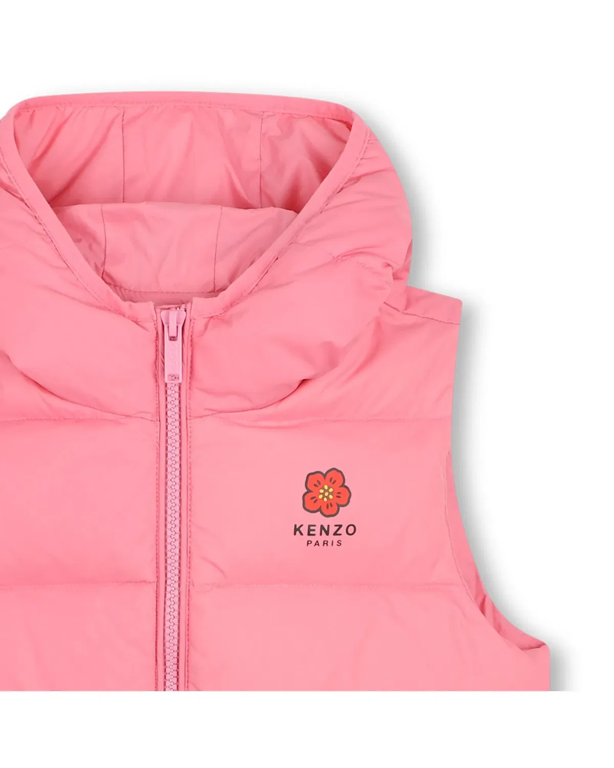 Детский пуховик для мальчиков с принтом Kenzo Kids, Rosa — фото 2
