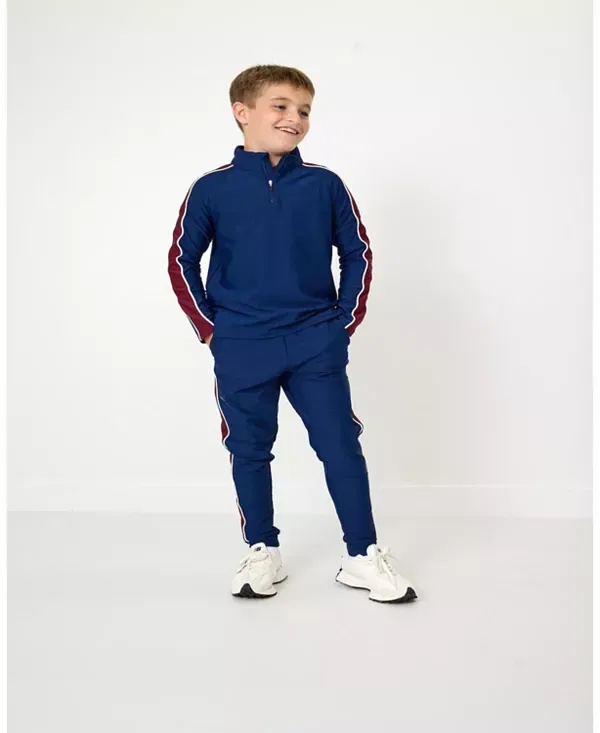 Детские спортивные брюки для мальчиков с зауженным кроем Sideline Warm-Up Jogger Courtside Kids, темно-синий — фото 3