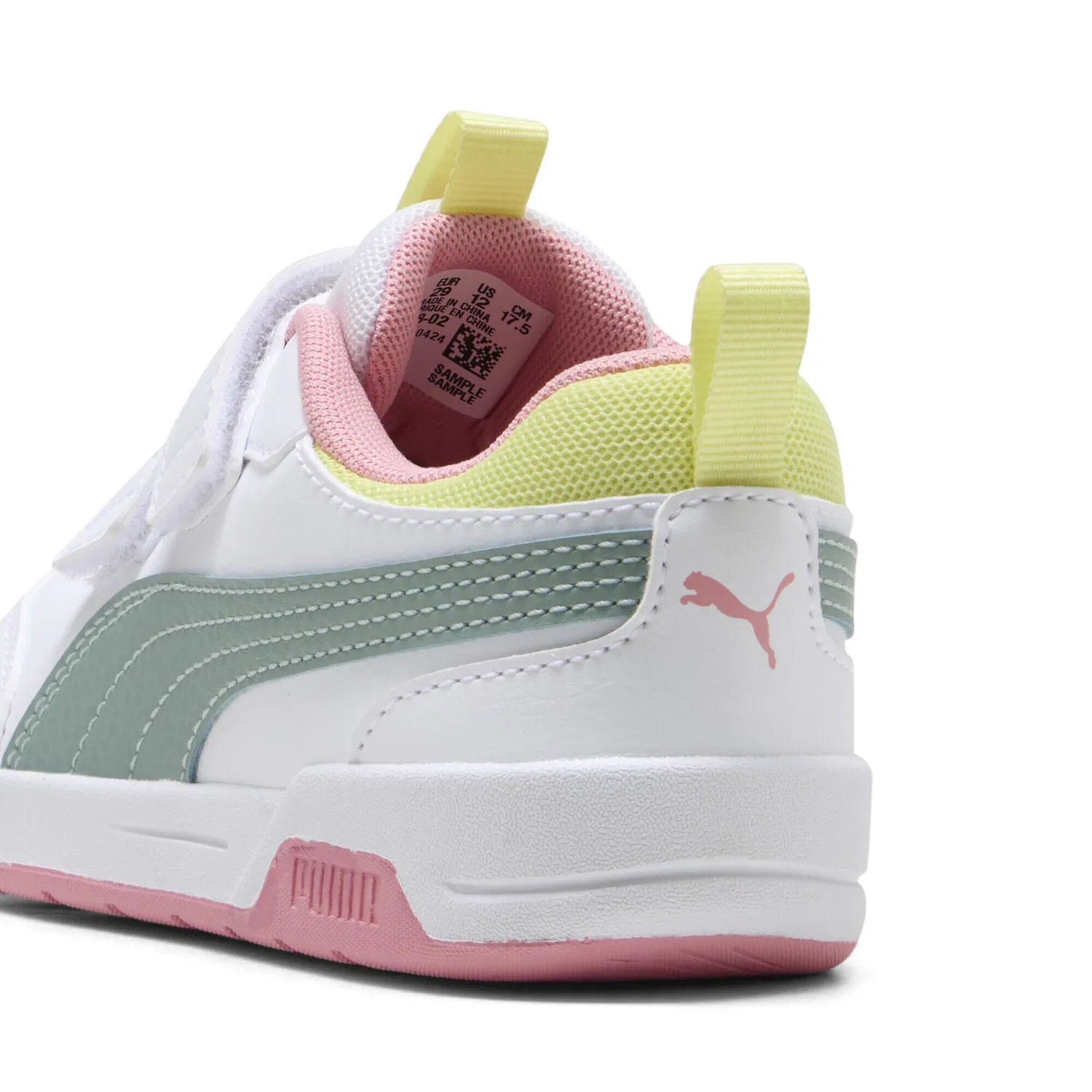 Детские кроссовки с липучкой Multiflex 2 Colour Puma, Weiss Grun — фото 2