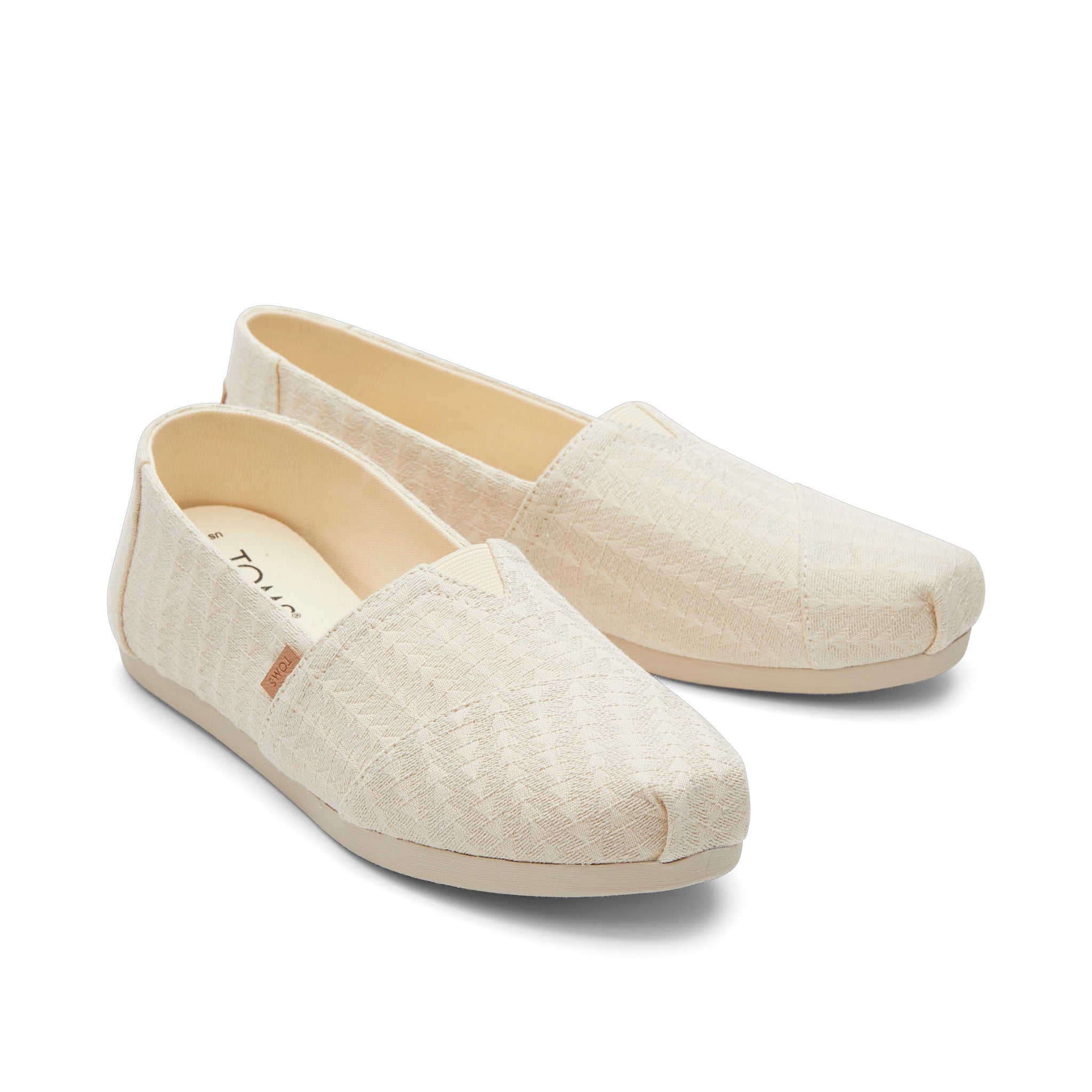 Женские эспадрильи Alpargata Natural Triangle Woven TOMS Shoes, Triangle Natural — фото 2