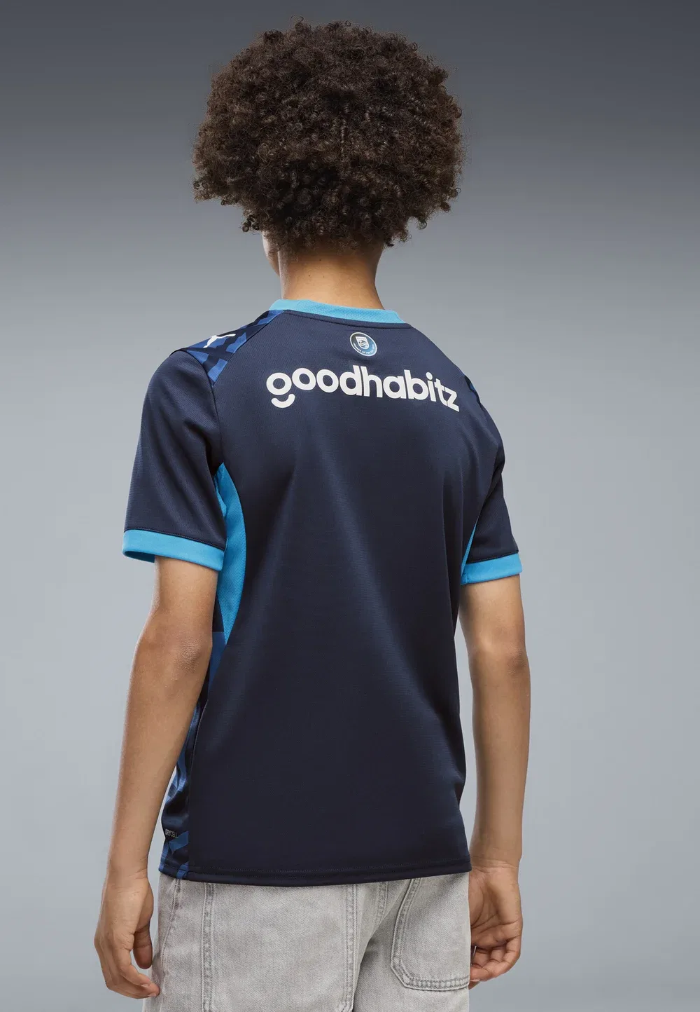 Psv eindhoven 26/27 ausweichtrikot унисекс - клубная одежда Puma, Navy-Clyde Royal — фото 4