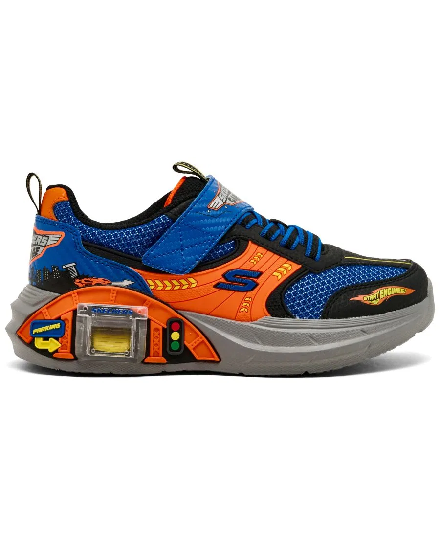 Кроссовки Skechers Little Kids Garage Casual Sneakers, Blue Black — фото 2