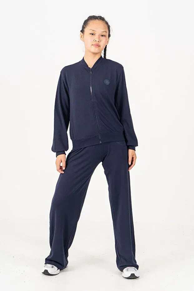 Детский кардиган для девочек с длинным рукавом Kinderos, Navy Blue — фото 3