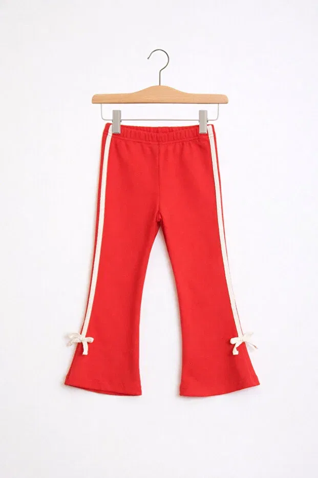 Детские леггинсы для девочек хлопковые с принтом Nimini Kids, Red