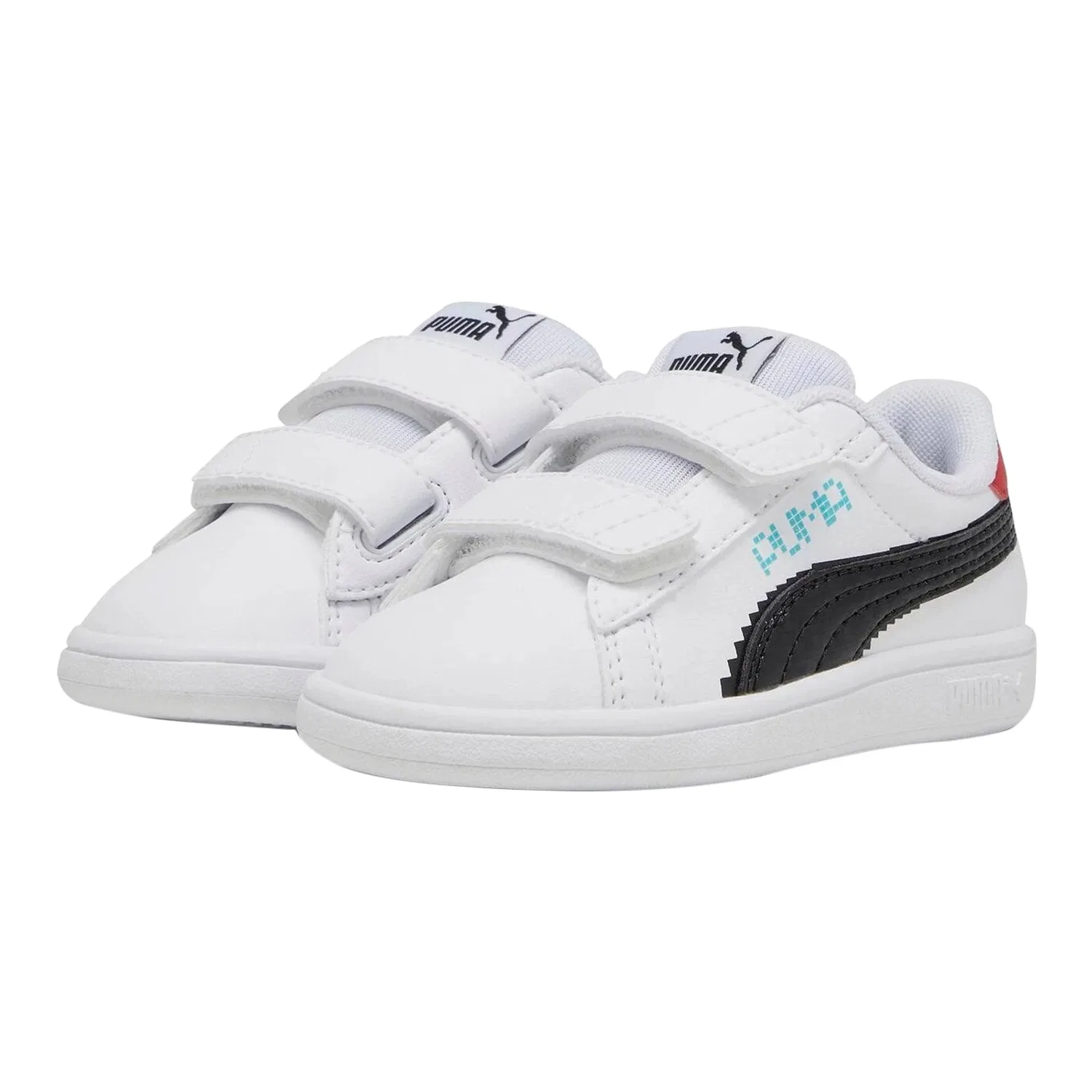 Кроссовки низкие с принтом Smash 3.0 L Play Low Scratch Puma, белый — фото 4
