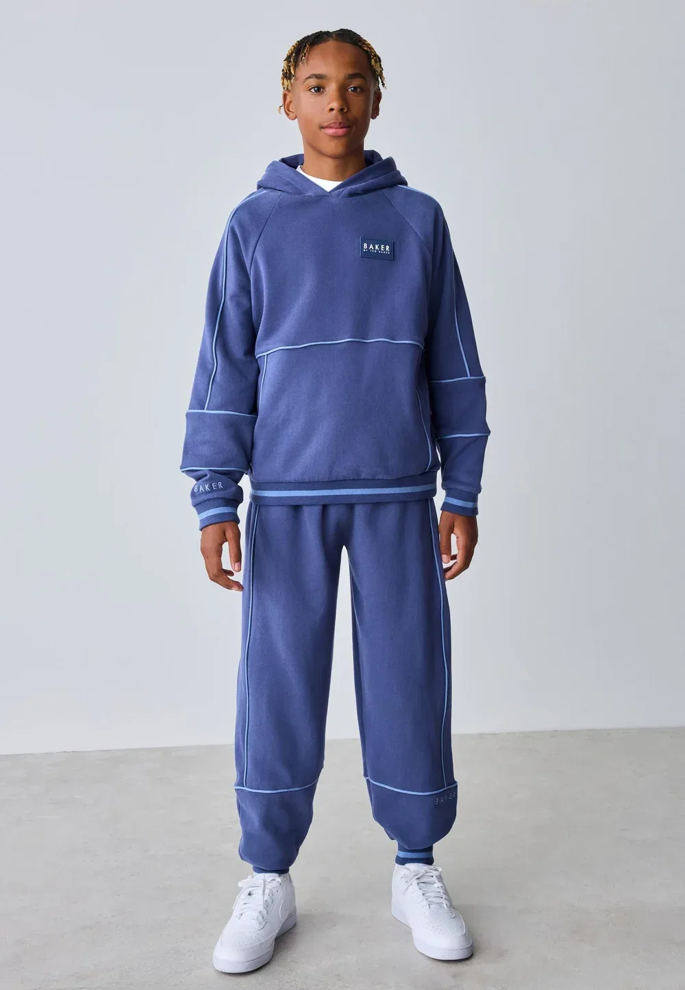 Комплект из спортивных брюк и штанов стандартного кроя с кантом Baker By Ted Baker, Blue