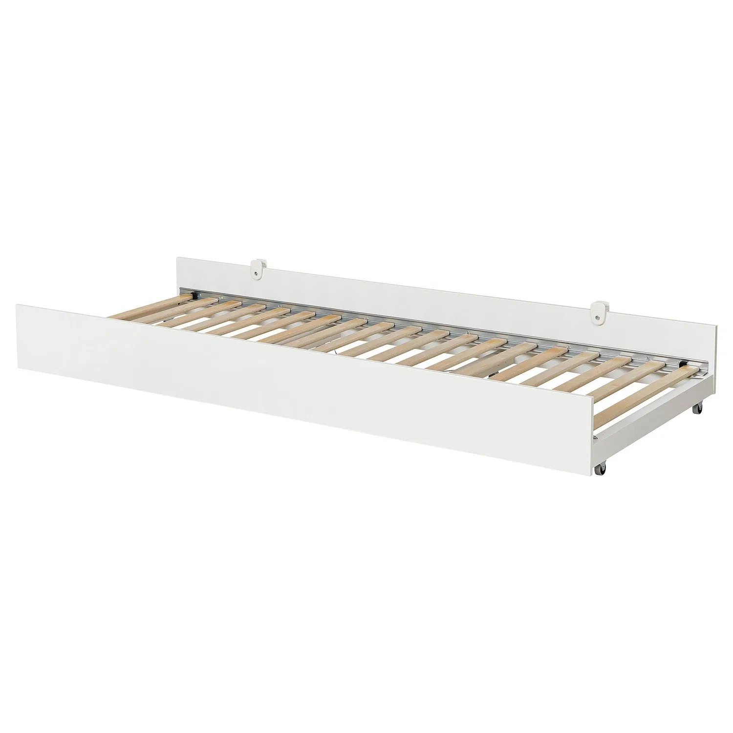 IKEA Vihals Выдвижная кровать под кровать, белая, 80x200 см