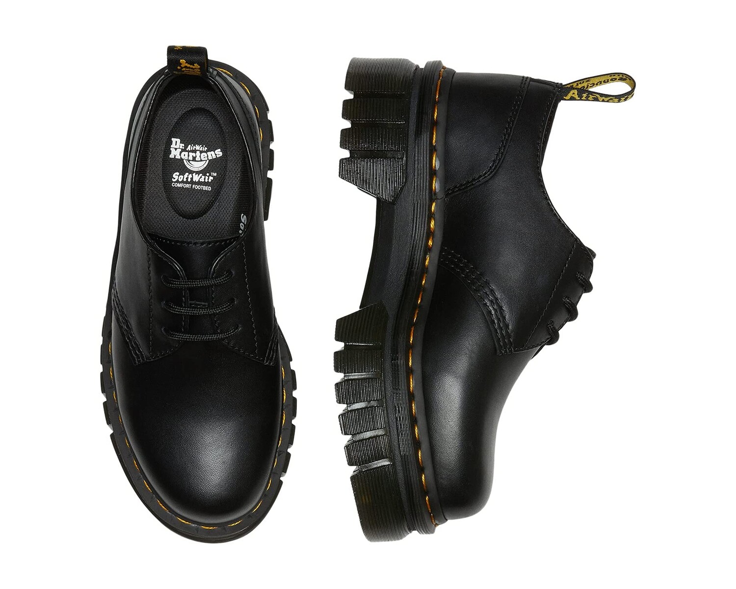 

Оксфорды Audrick 3-Eye Shoe Dr. Martens, блэк наппа люкс