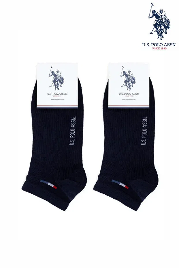 Женские носки-пинетки хлопковые 4 пары U.S. Polo Assn., Navy2 — фото 2