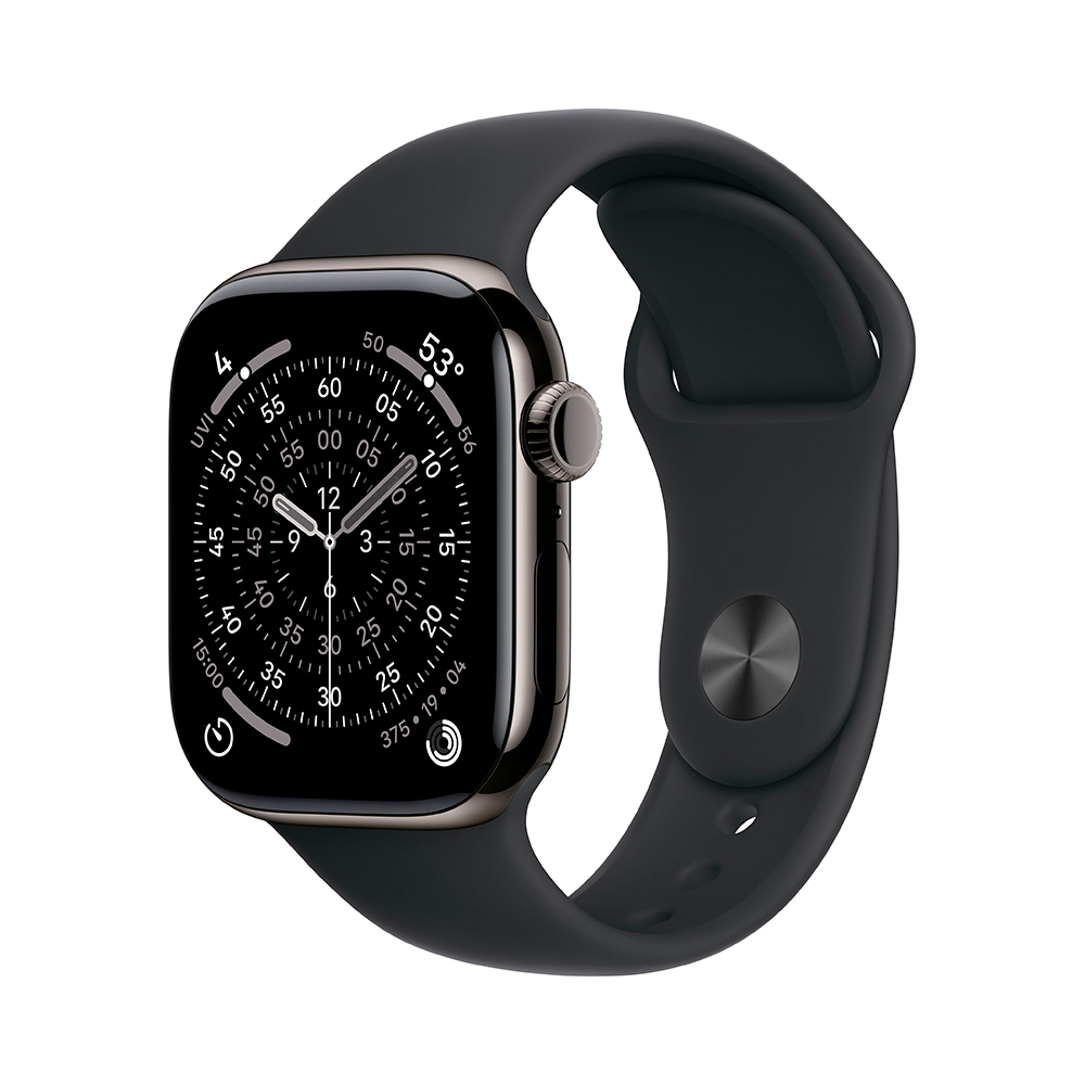 

Умные часы Apple Watch Series 11 (GPS+Cellular), 42 мм, Slate Titanium Case/Black Sport Band - S/M, Серый, Умные часы Apple Watch Series 11 (GPS+Cellular), 42 мм, Slate Titanium Case/Black Sport Band - S/M