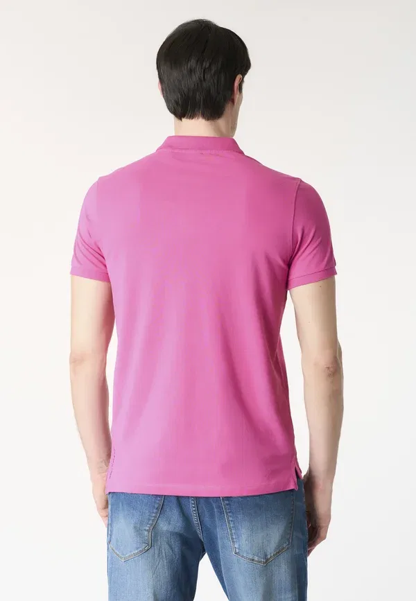 Поло из хлопка Polo shirt U.S. Polo Assn., Розовый — фото 3